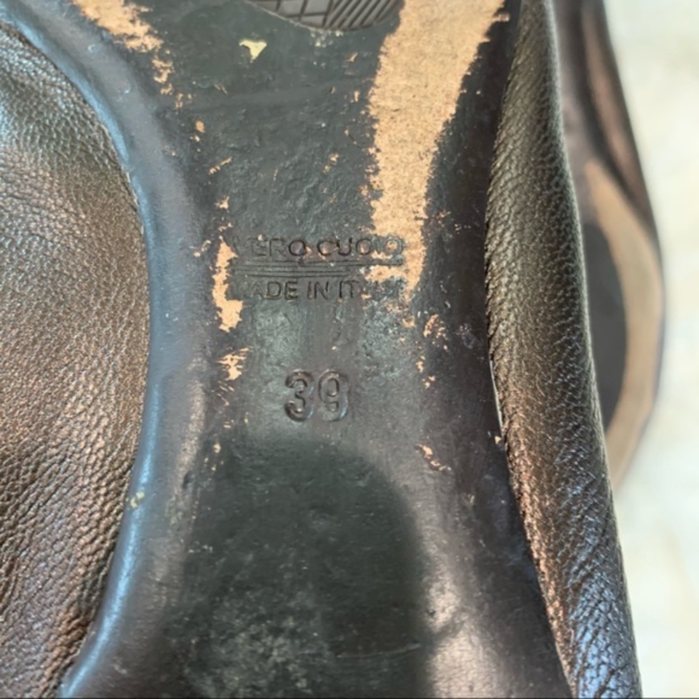 AGL brown & black flats size eu 39 - Picture 5 of 5